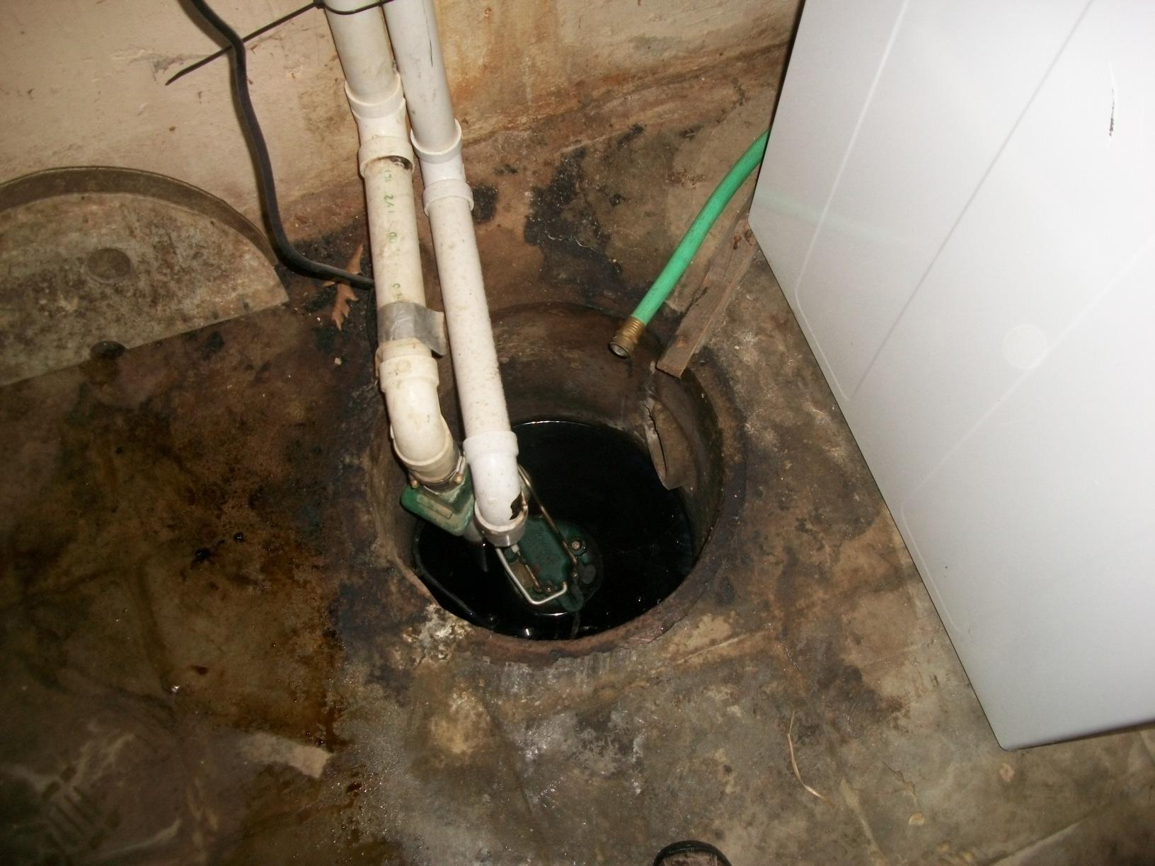 Illinois Wet Basement Problems Old Sump Pump in Illinois