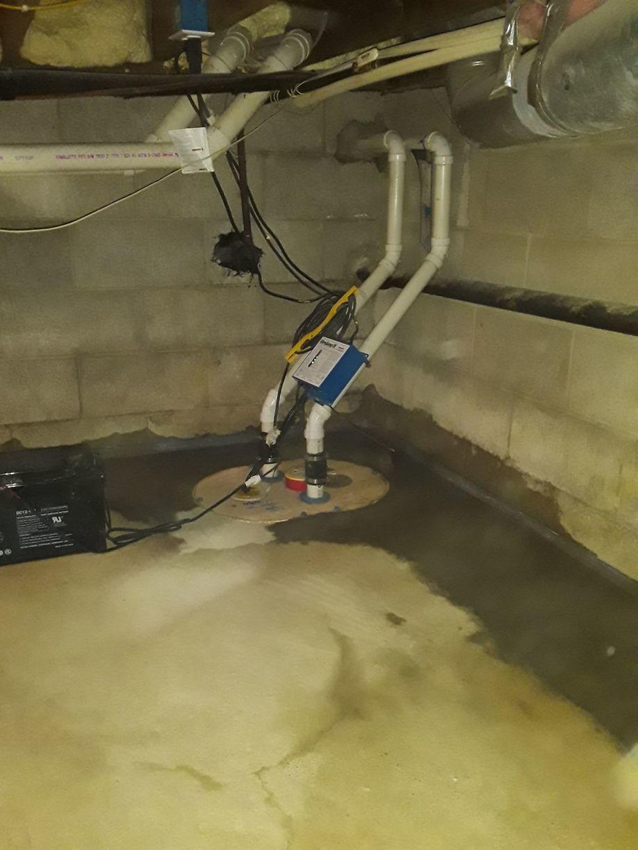 Basement Waterproofing - Waterproofing with TripleSafe System - WaterGuard