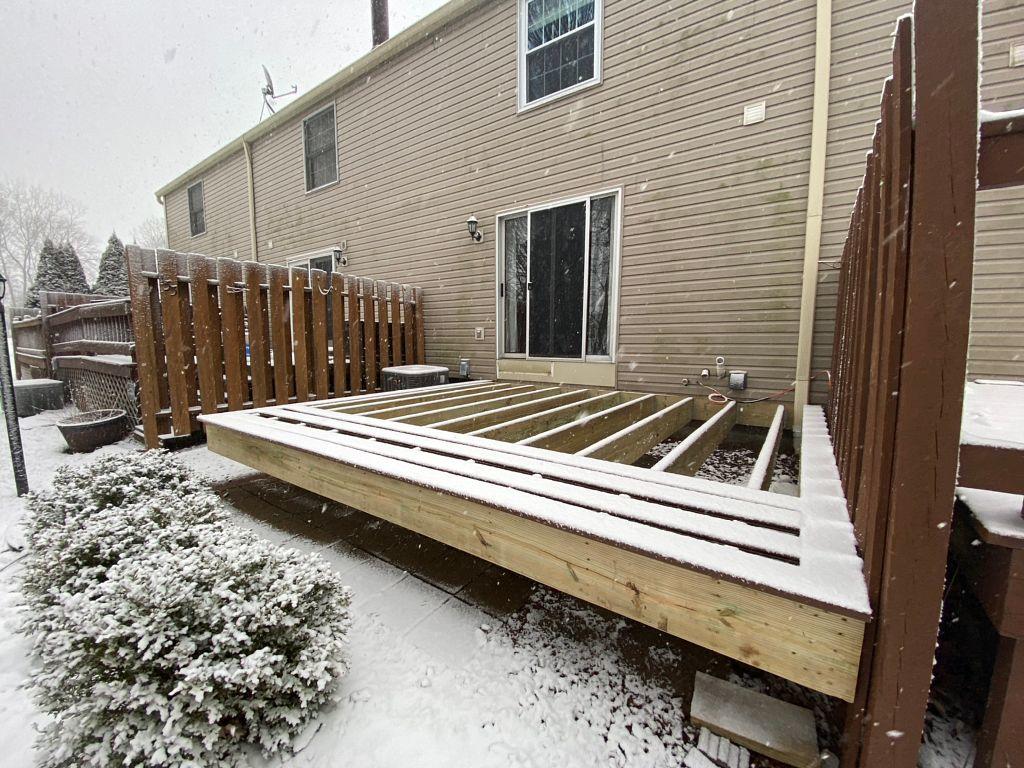 Decks A Deck Build in Penfield, NY Framing the Deck