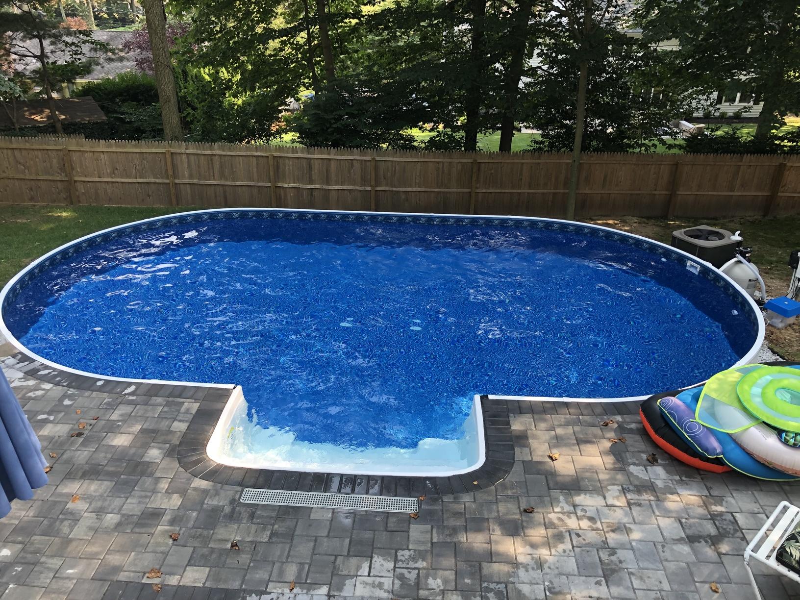 On Ground Radiant Pool Installation in Middletown, NJ On Ground