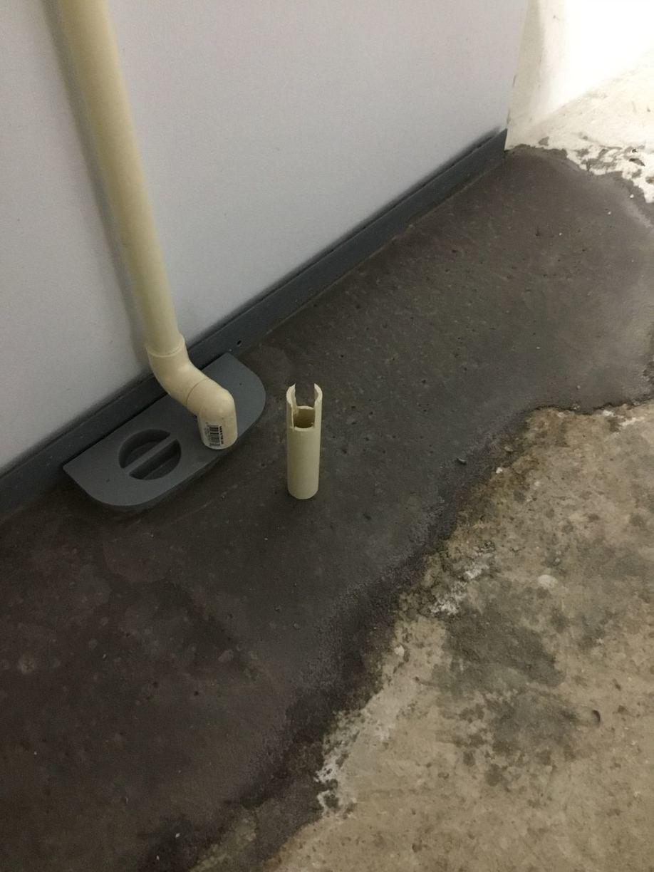 Basement Waterproofing WaterGuard Port used to access the system