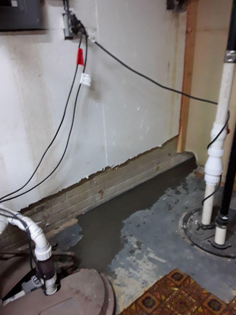 Basement Waterproofing Damp, Wet Basement in Sherman, Illinois