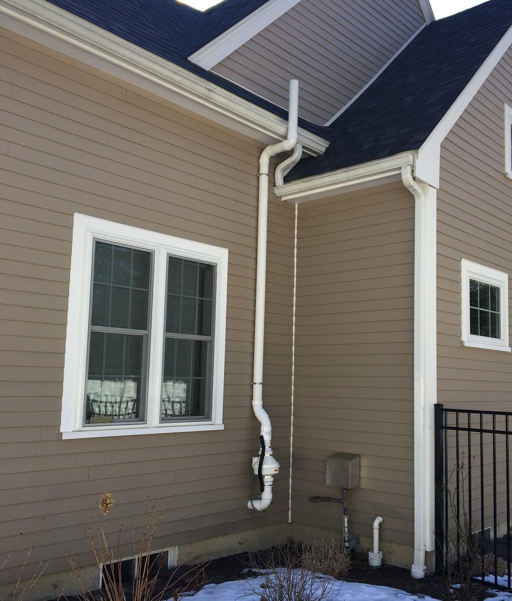 Radon Stack Pipe Radon Gas Mitigation - Radon Mitigation System, North Andover, MA ...