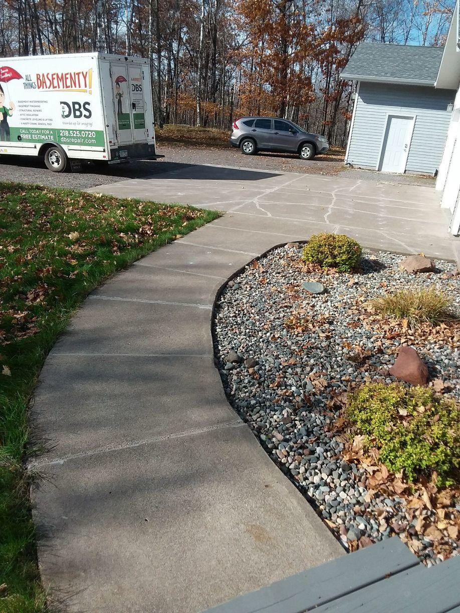 Concrete Lifting and Leveling Driveway Concrete Leveling in Duluth, MN Sidewalk Restored