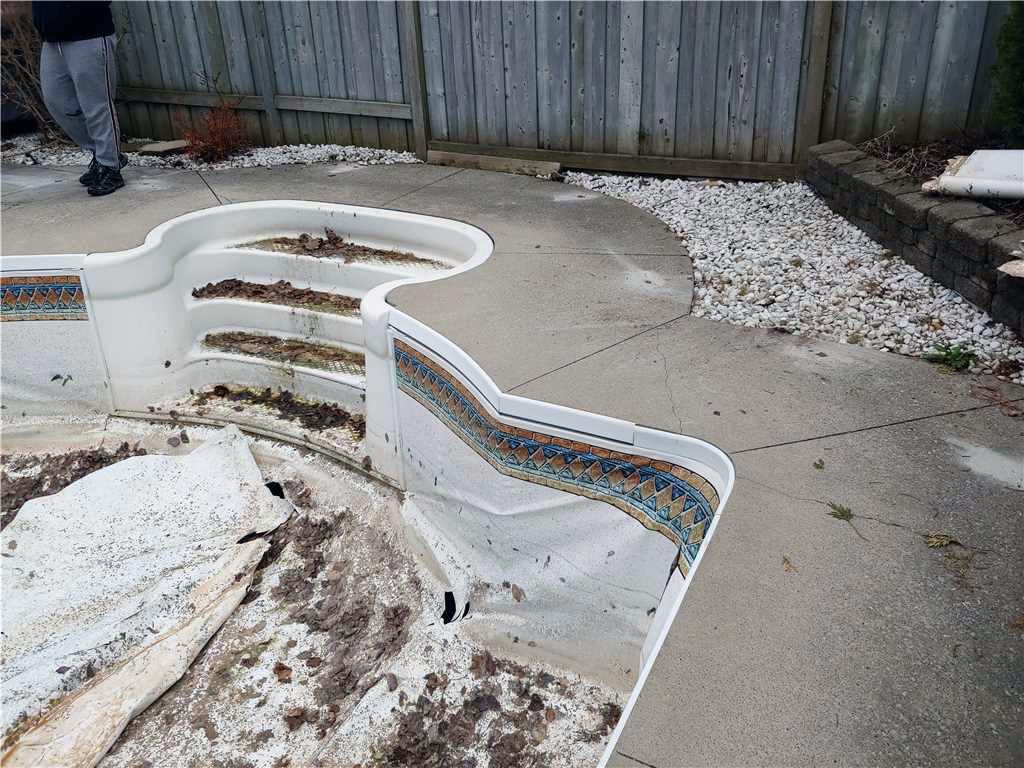 Sinking Pool Deck Threatens Family in Mississauga, Ontario Tripping