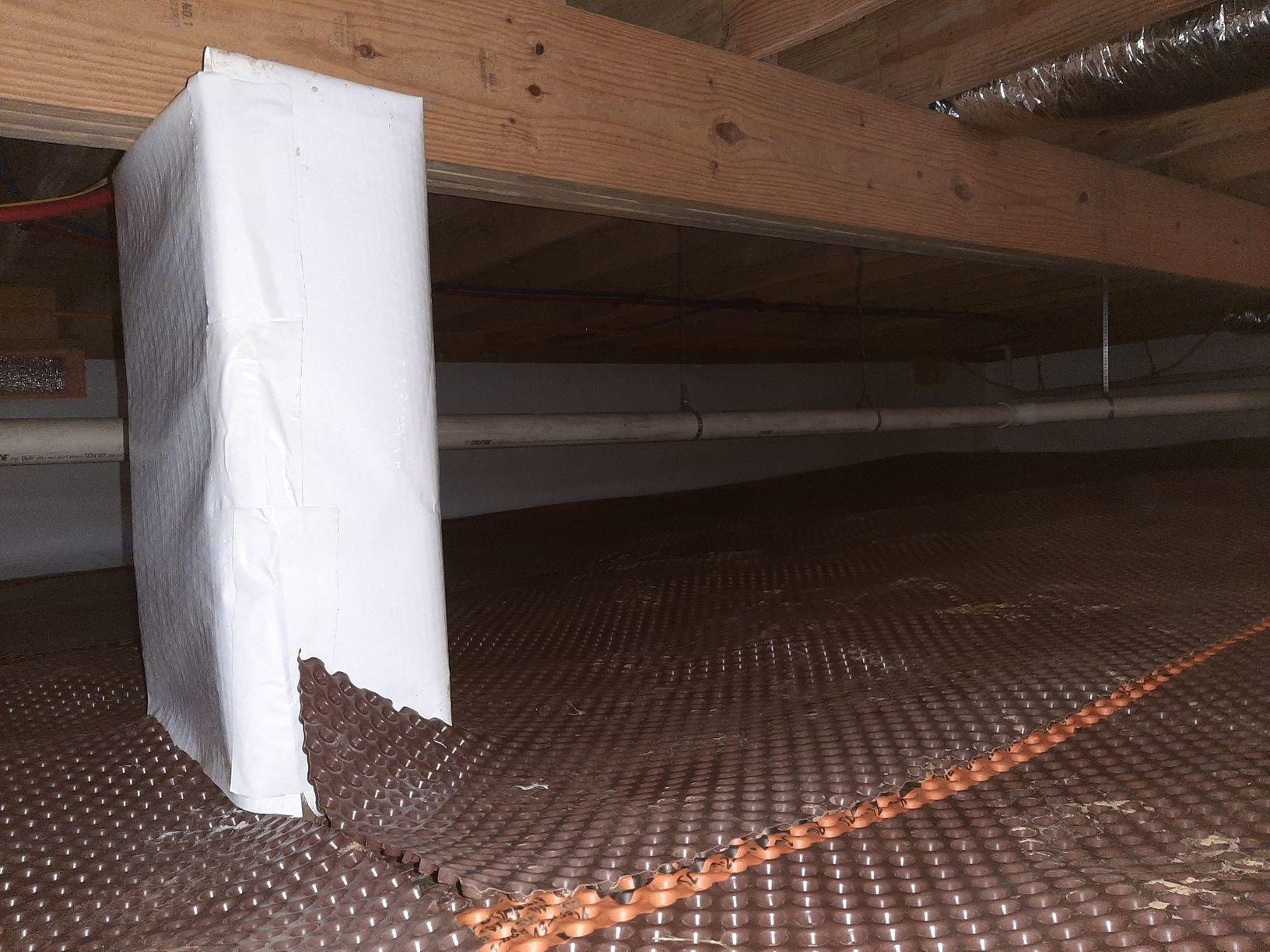 Crawl Space Encapsulated in Princeton, KY Drainage Matting