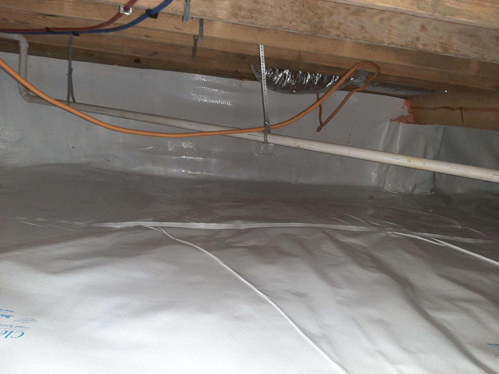 Crawl Space Encapsulated in Princeton, KY Crawl Space Liner