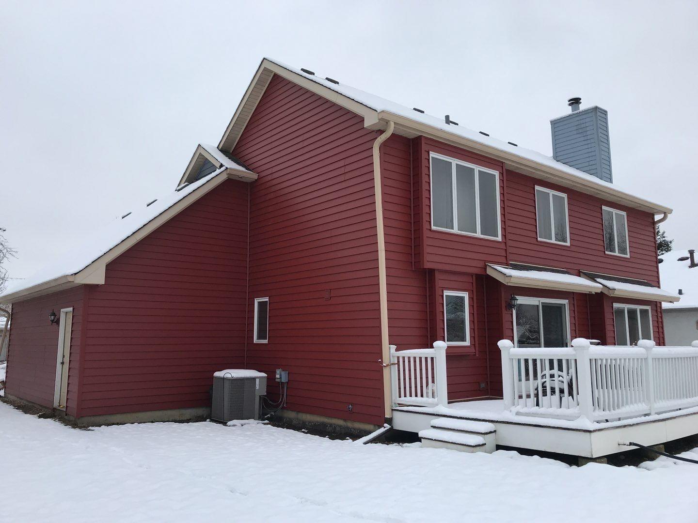Siding Insulated CraneBoard Siding Transformation in Lemont, IL Side of house finished