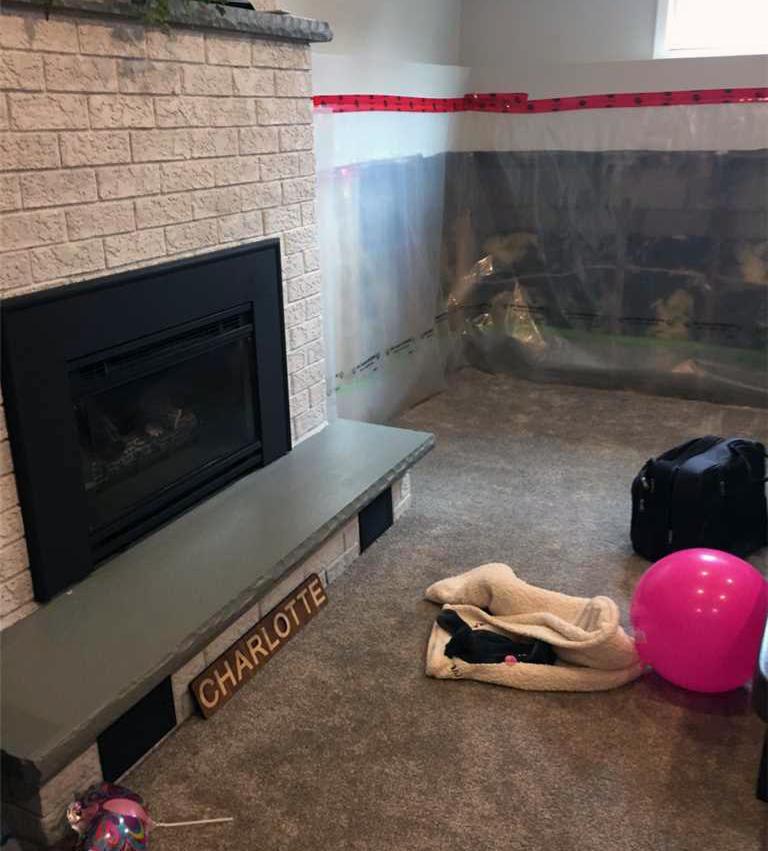 Basement Waterproofing Water Seepage Soaks New Carpet in Courtice