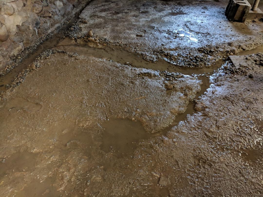 Old home in Canastota water on top of floor