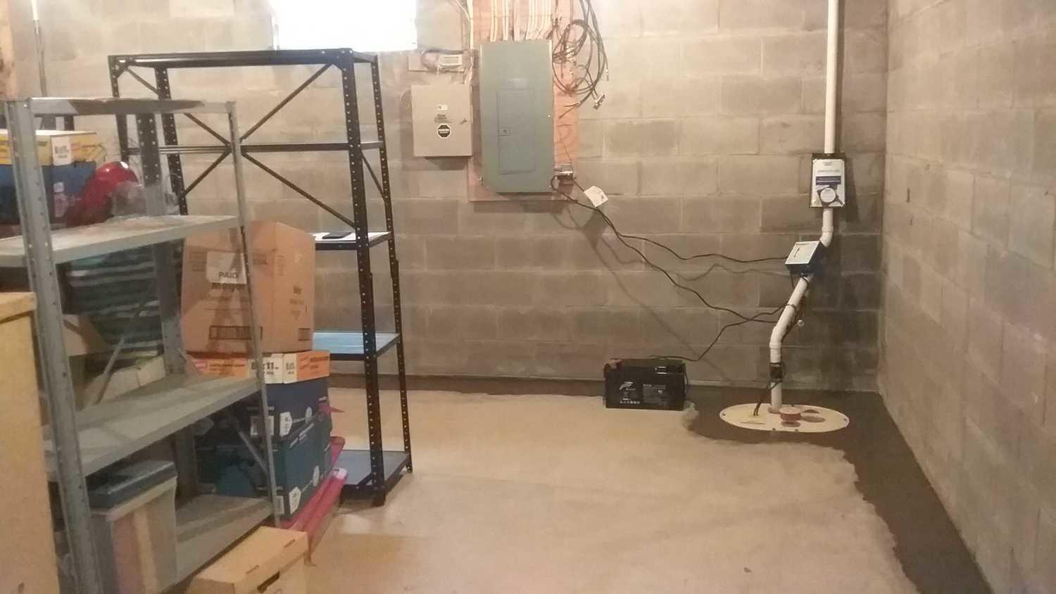 Basement Waterproofing UltraSump Sump Pump Installation in Columbus