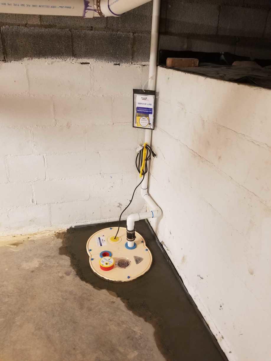 Basement Waterproofing Sump Pump and Exterior Drainage Installation