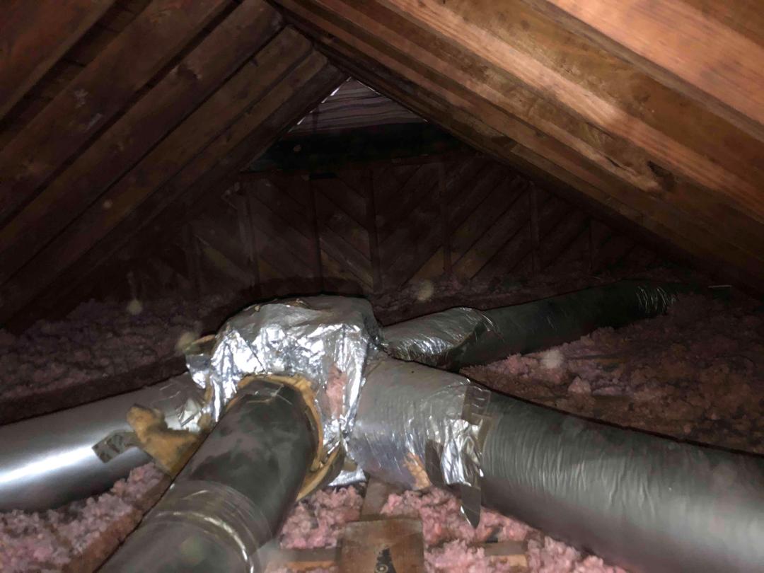 Attic Insulation Air Leaks and not Enough Insulation in a Callao, VA