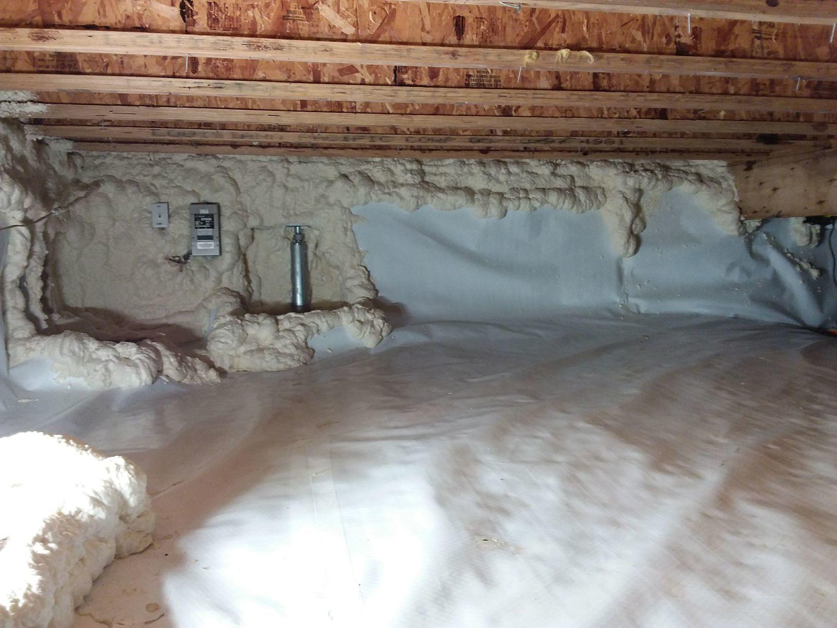 Crawl Space Repair Crawl Space Encapsulation in Bayfield, WI Spray
