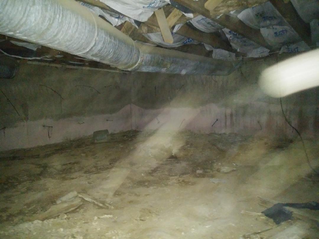 Crawl Space Repair Exposed Crawl Space in Saint Louis, Missouri