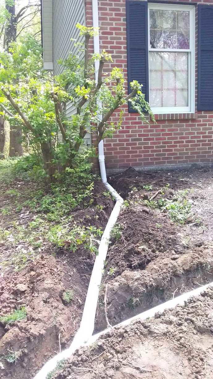 Basement Waterproofing - Downspout Extension in Johnstown, OH