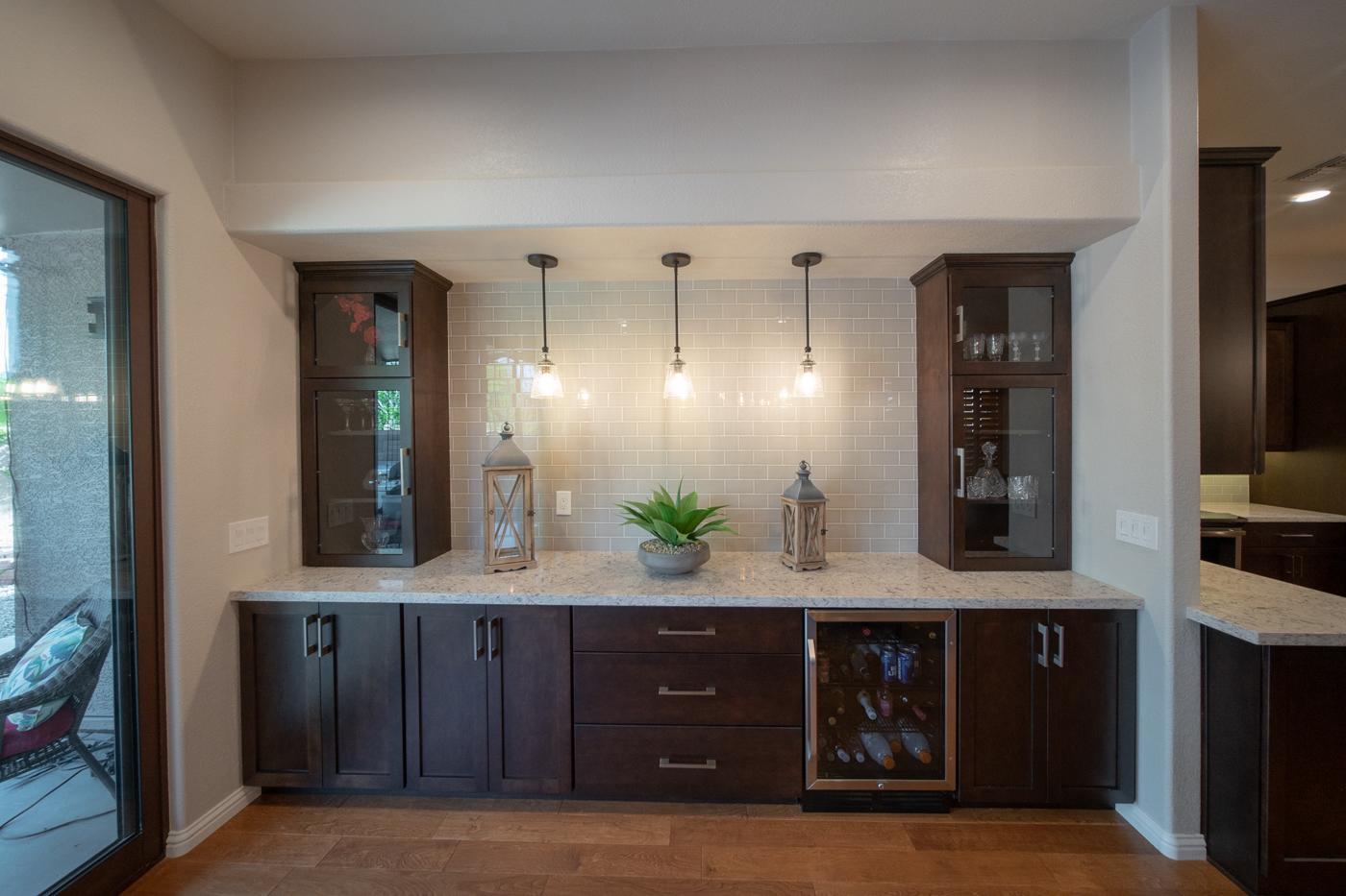Bar area in the kitchen Mesa Kitchen Remodel - Bar Area
