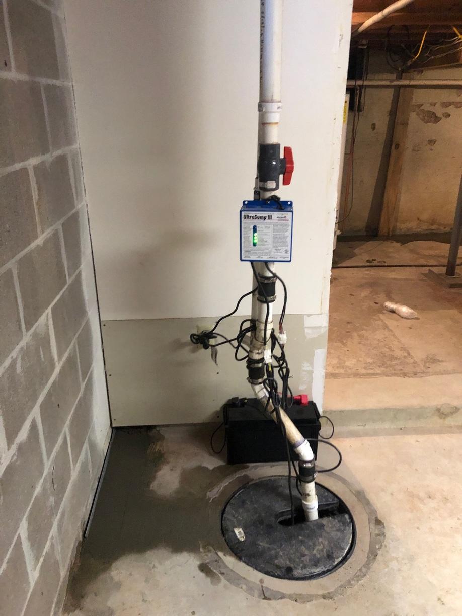 WaterGuard® Drainage System Installed In Wet Basement In Moose Lake