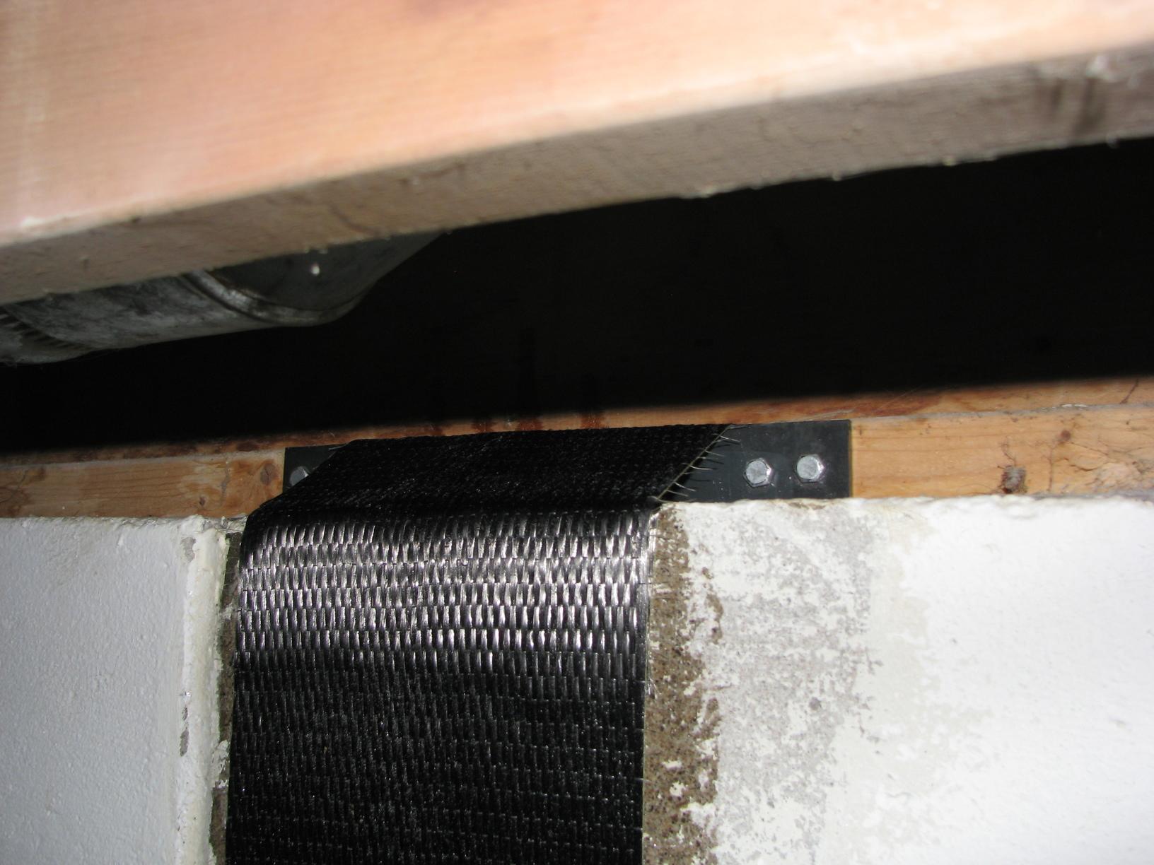 Foundation Repair Carbon Armour job in Burlington Armor lock