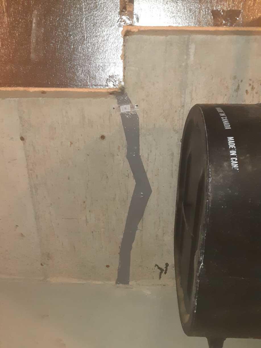 Radon Gas Mitigation Radon Mitigation, Andover, MA Foundation Wall Crack Seal