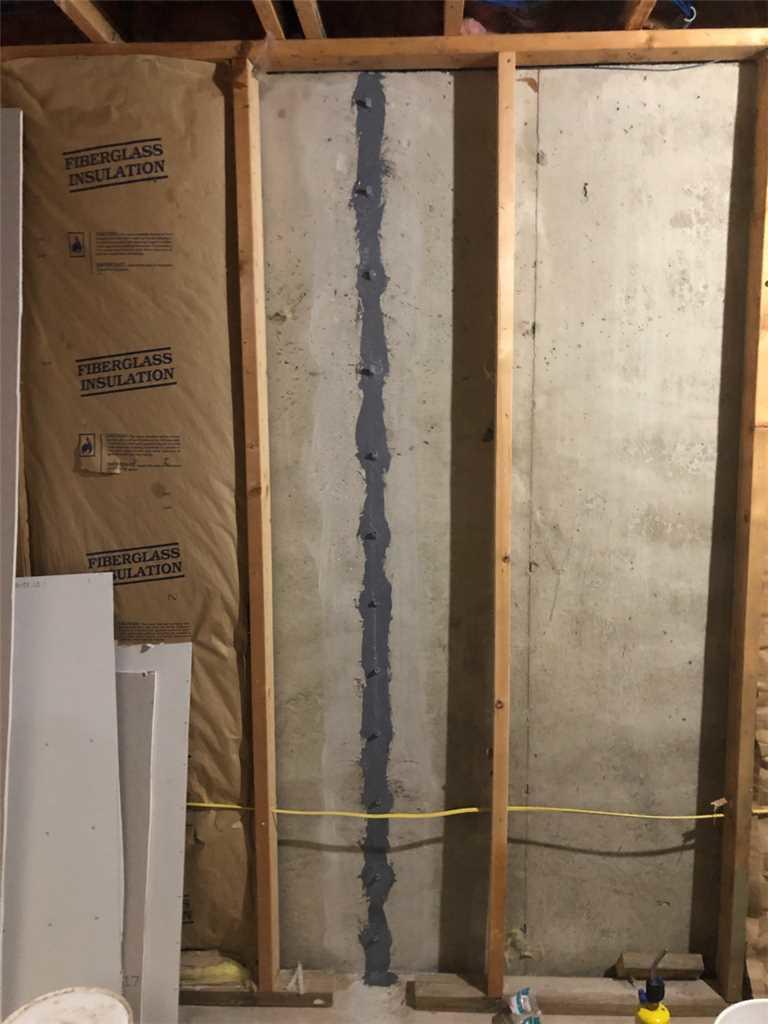 Foundation Repair Crack Injection Progression in Rolling Prairie