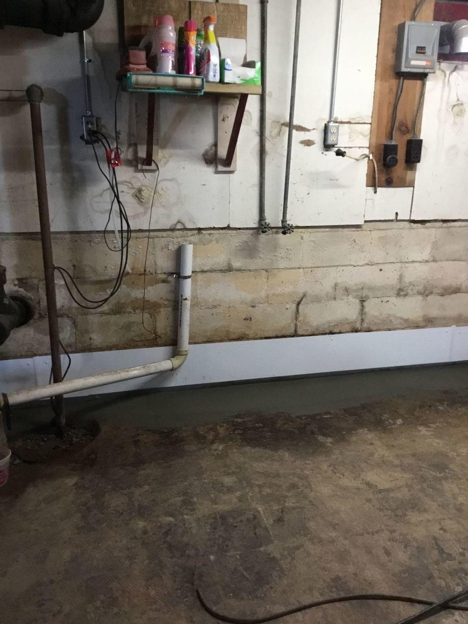 Basement Waterproofing Water seeping into a basement is resolved with