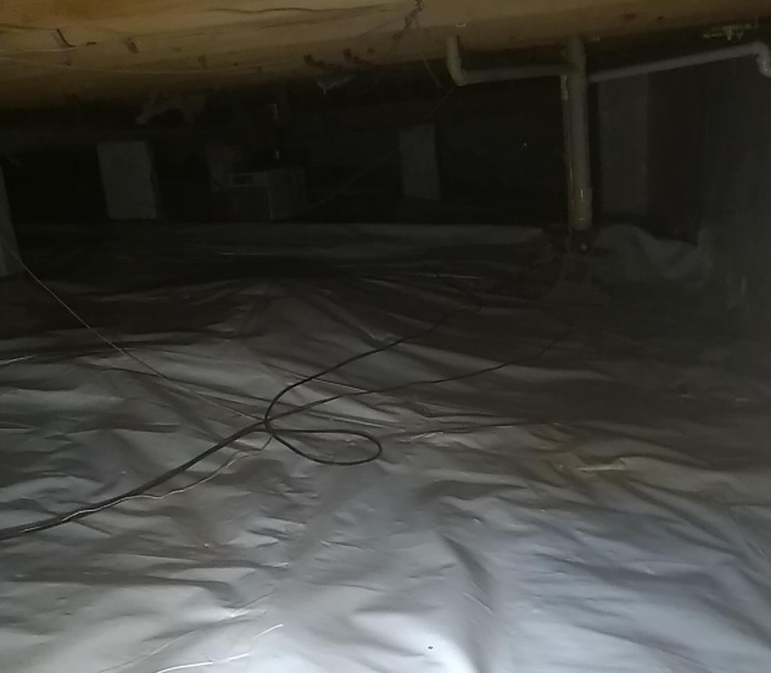 Crawl Space Repair Brightening a Crawlspace in Big Stone Gap, VA