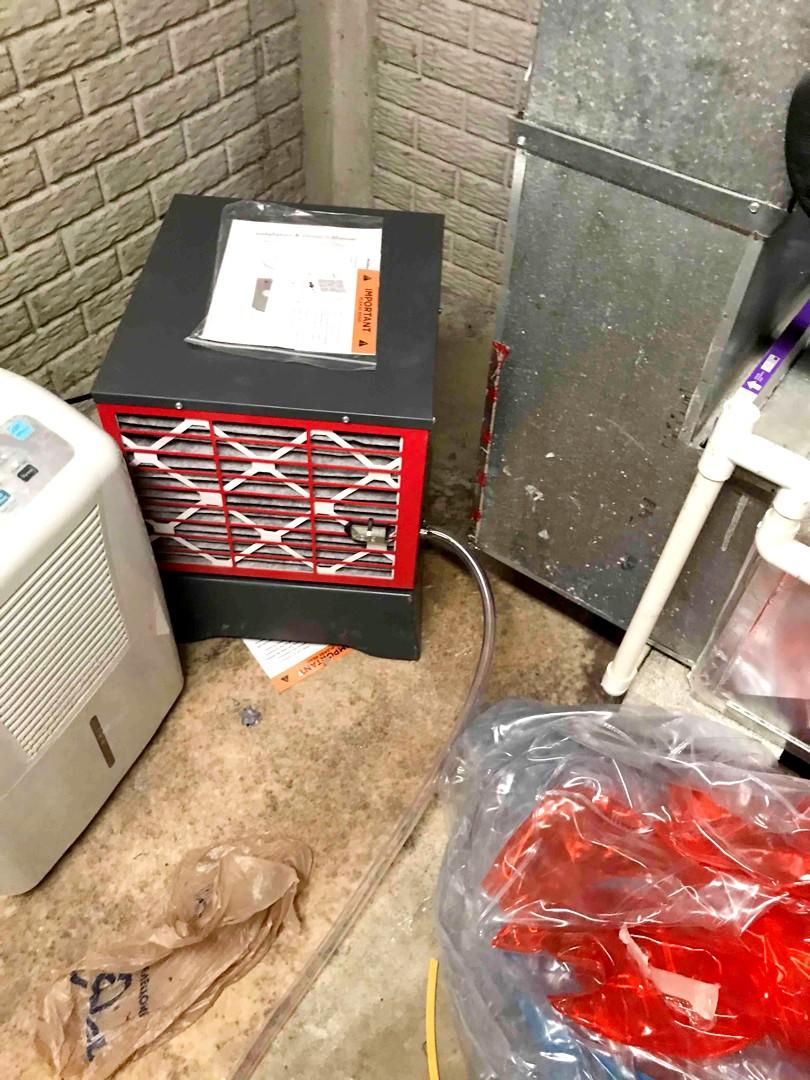 Wet Basement in Brazil, IN SaniDry Sedona Dehumidifier