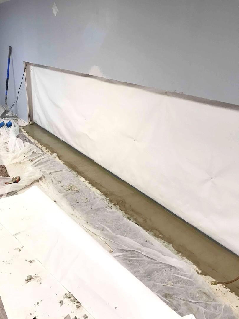 Wet Basement in Brazil, IN WaterGuard French Drain System and CleanSpace Wall Vapor Barrier