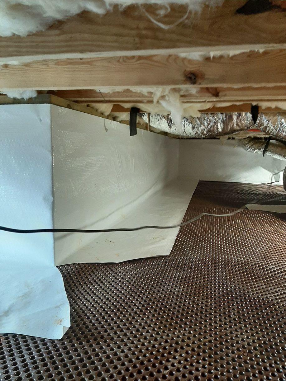Crawl Space Repair Moisture Filled Crawl Space Encapsulated in