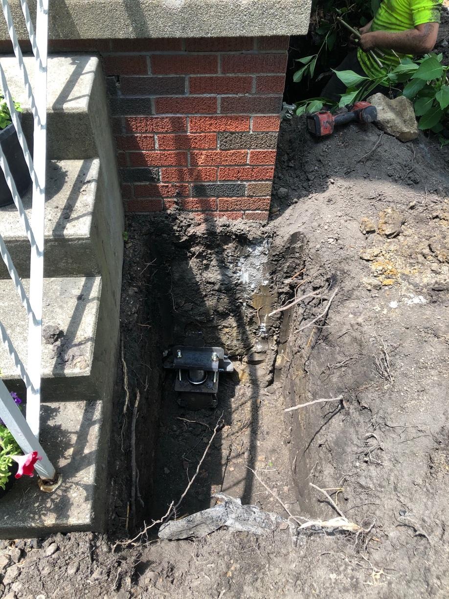 Foundation Repair Closing Cracks with PushPiers Foundation Cracks
