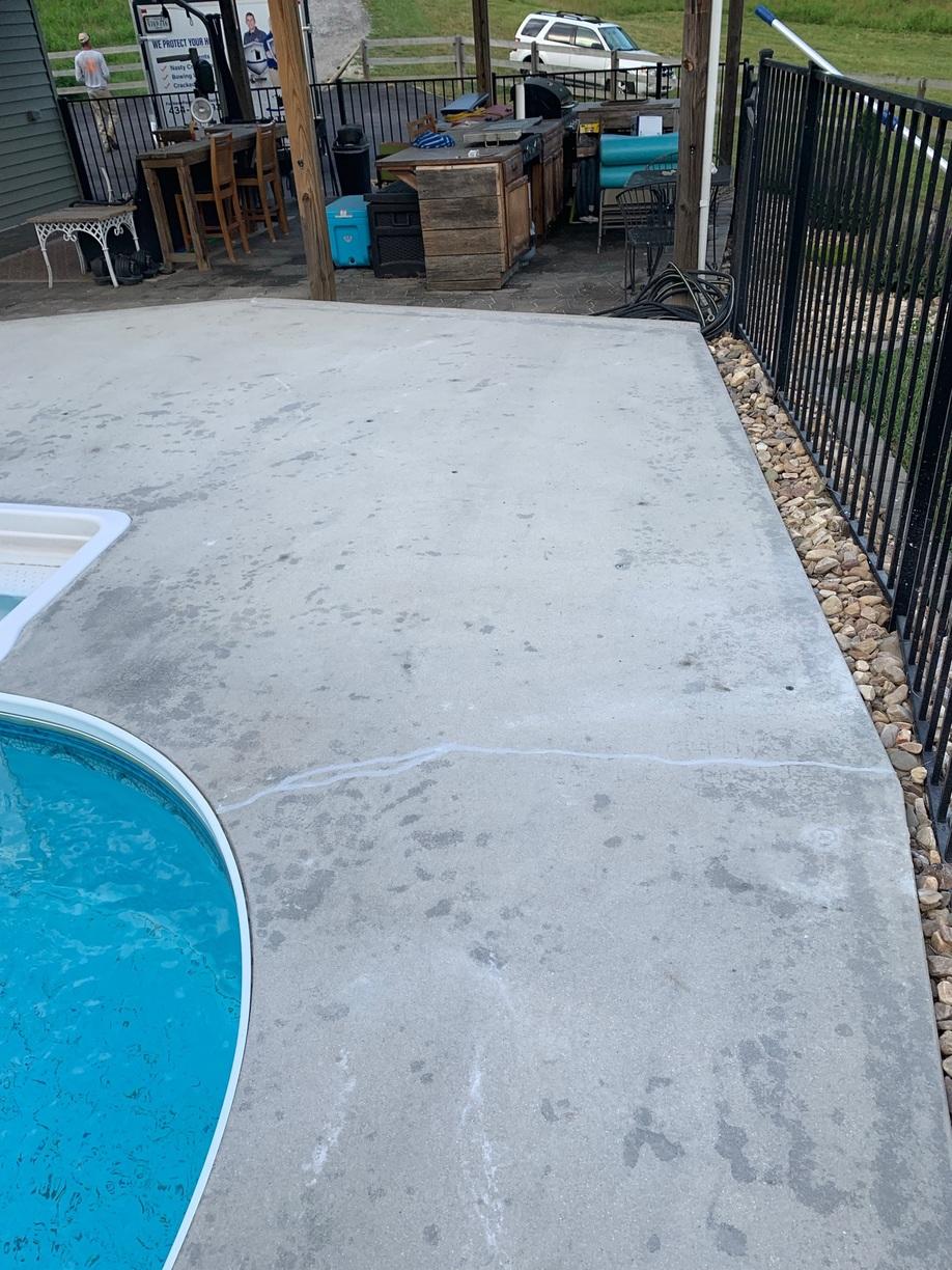 Concrete Leveling Newport, VA Pool Deck Leveling After