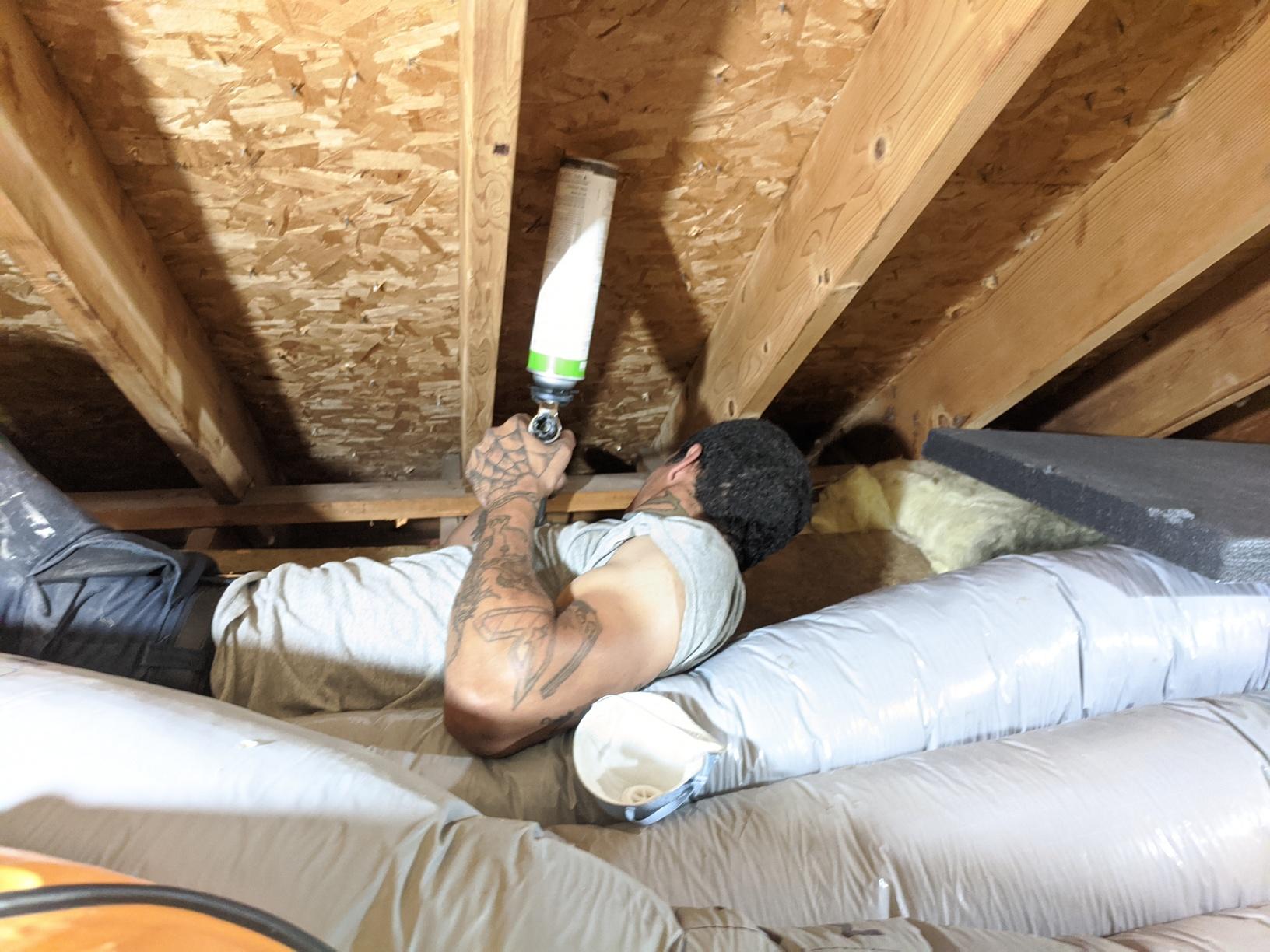 Lawson Production Team Hard at Work Nick Sealing the