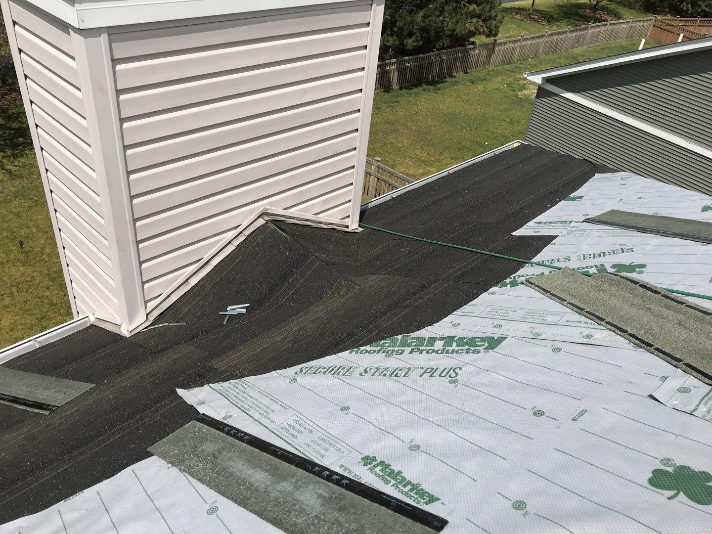 Replacing roof in Plainfield, IL Ice and water shield
