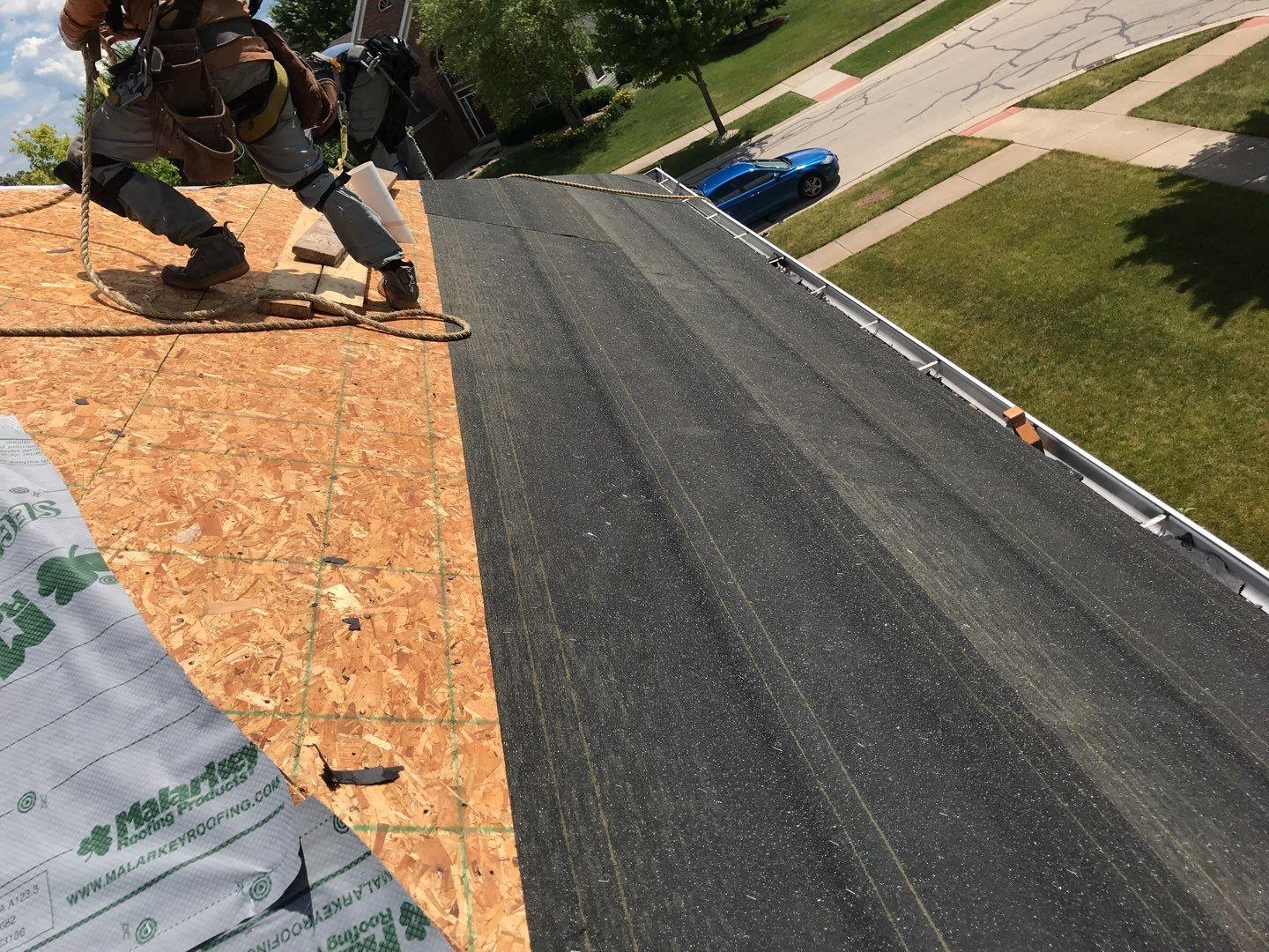 Replacing roof in Plainfield, IL Ice and Water shield