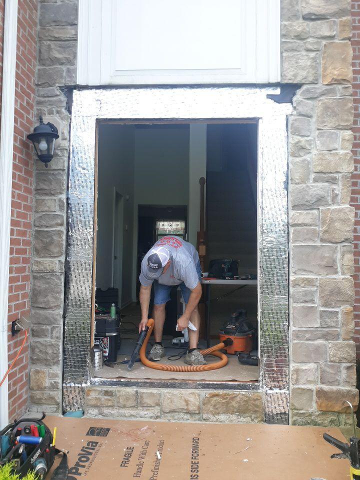 Replacement Doors Water Damaged Entry Door Replaced in Irwin, PA! Installation