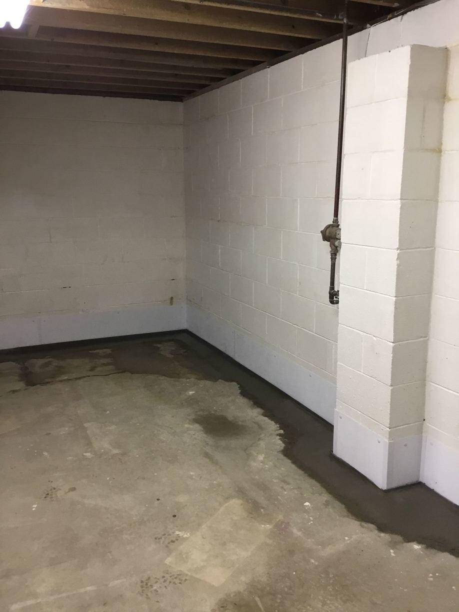 Basement Waterproofing WaterGuard And A SuperSump Is Used To Resolve