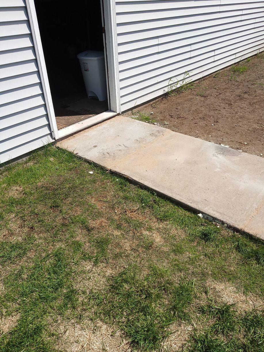 Lifted and Leveled Home Sidewalk to Prevent Water Pooling in Superior
