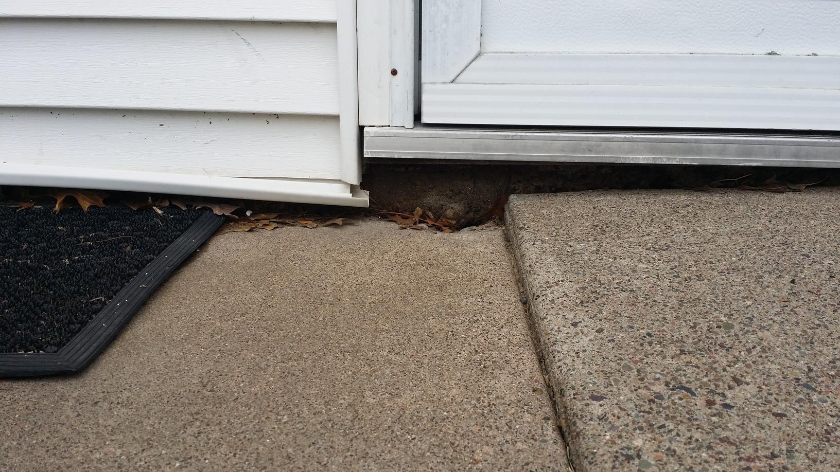 DBS Concrete slab sinking.