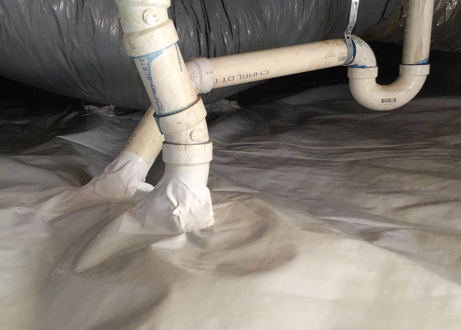 Crawl Space Repair Fixing a Damp and Dirty Crawl Space in Clinton, NC