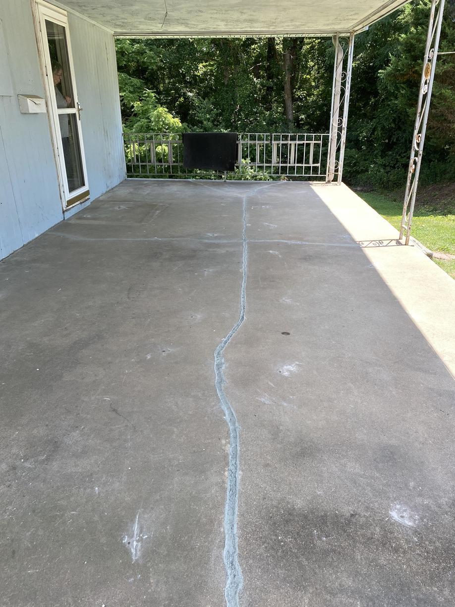 Concrete Repair - Stabilizing and Sealing Concrete Porch in Providence ...