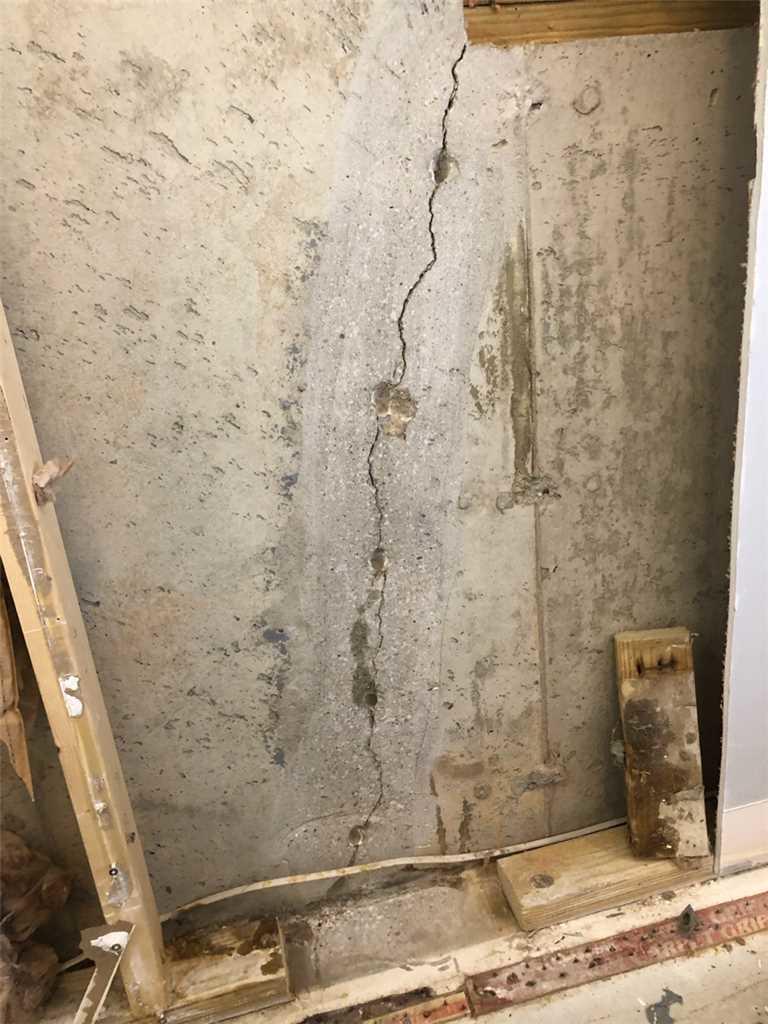 Foundation Repair Crack Repair in Valparaiso, Indiana Hairline Crack