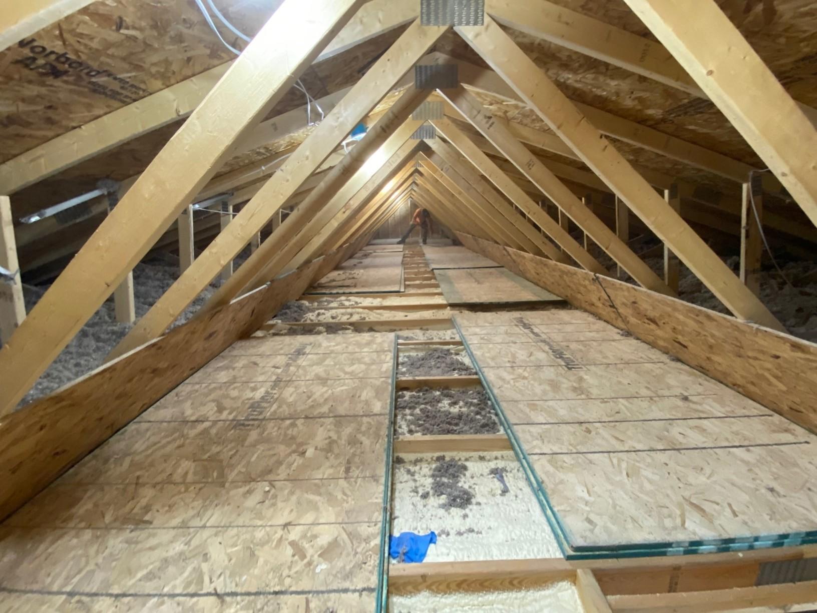 Home Insulation Duluth, MN Workspace Insulated for YearRound Use Spray Foam for Roof Deck