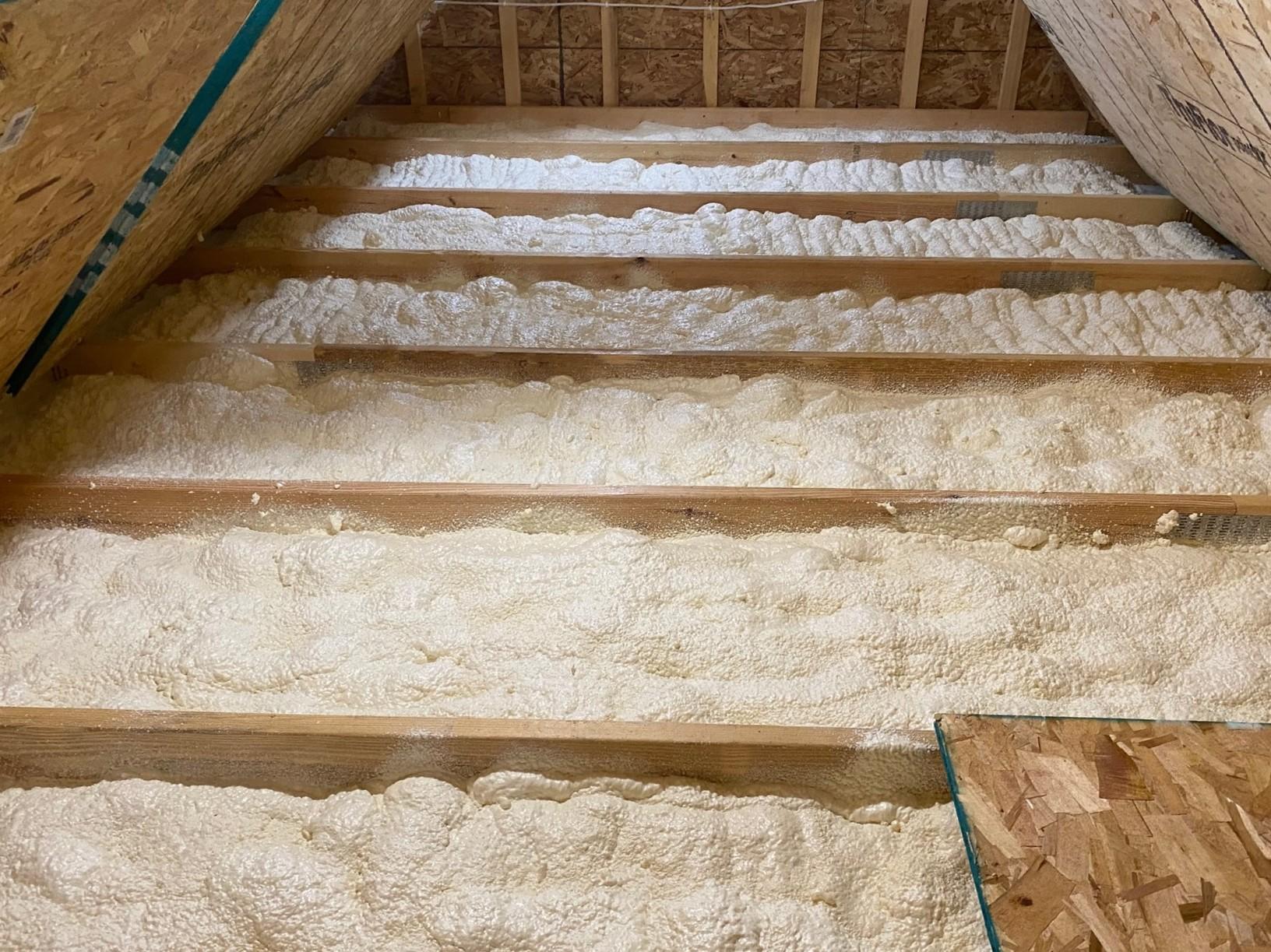 Home Insulation Duluth, MN Workspace Insulated for YearRound Use Spray Foam Insulation Applied