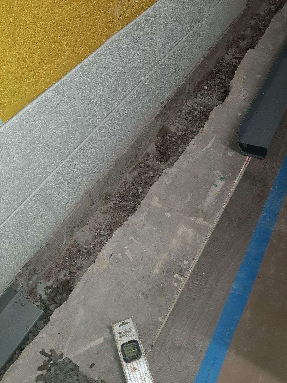 Basement Waterproofing WaterGuard Installation in Fairview, TN