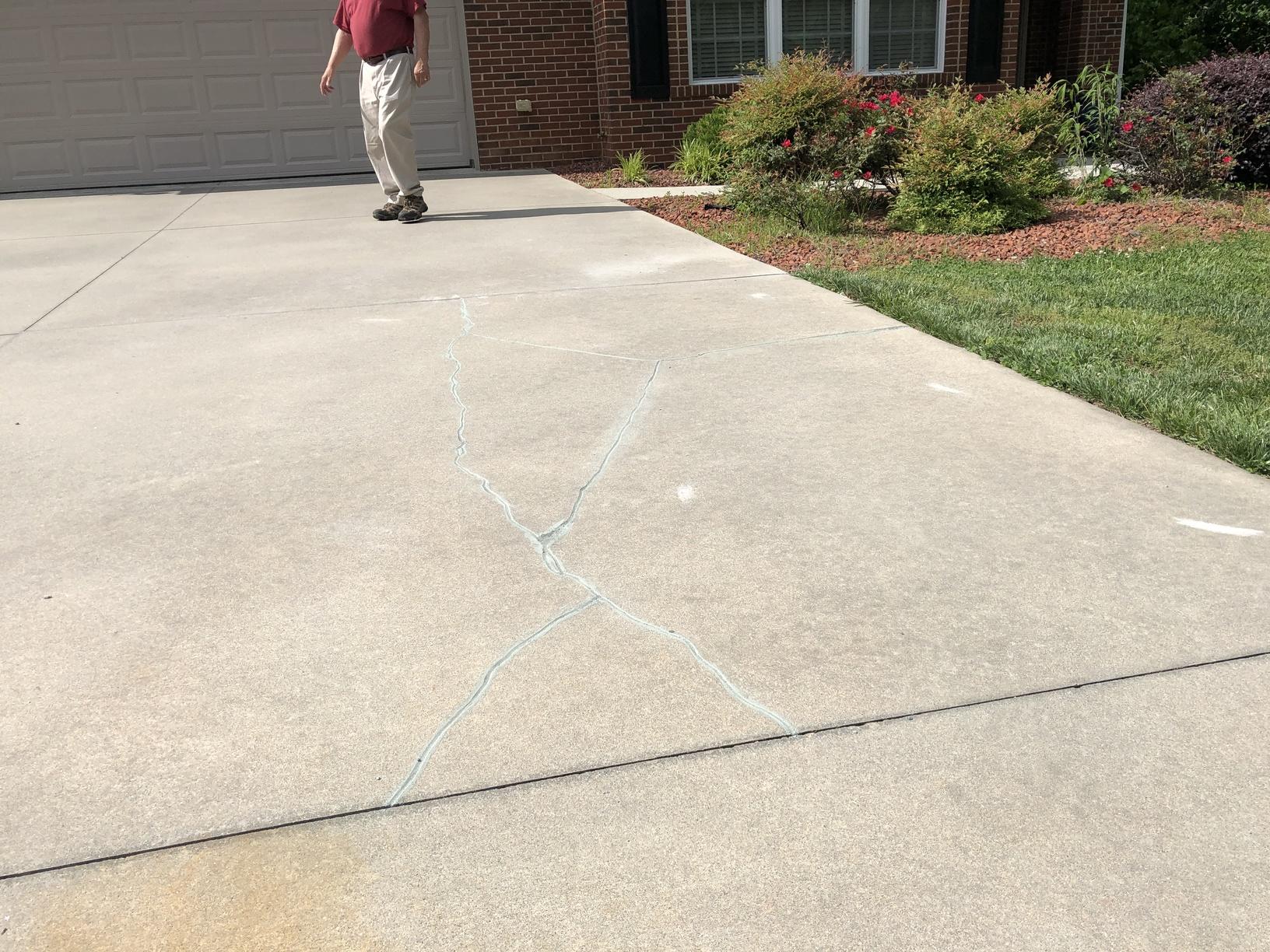 Illustration of Cracked Driveway Repair Near Me