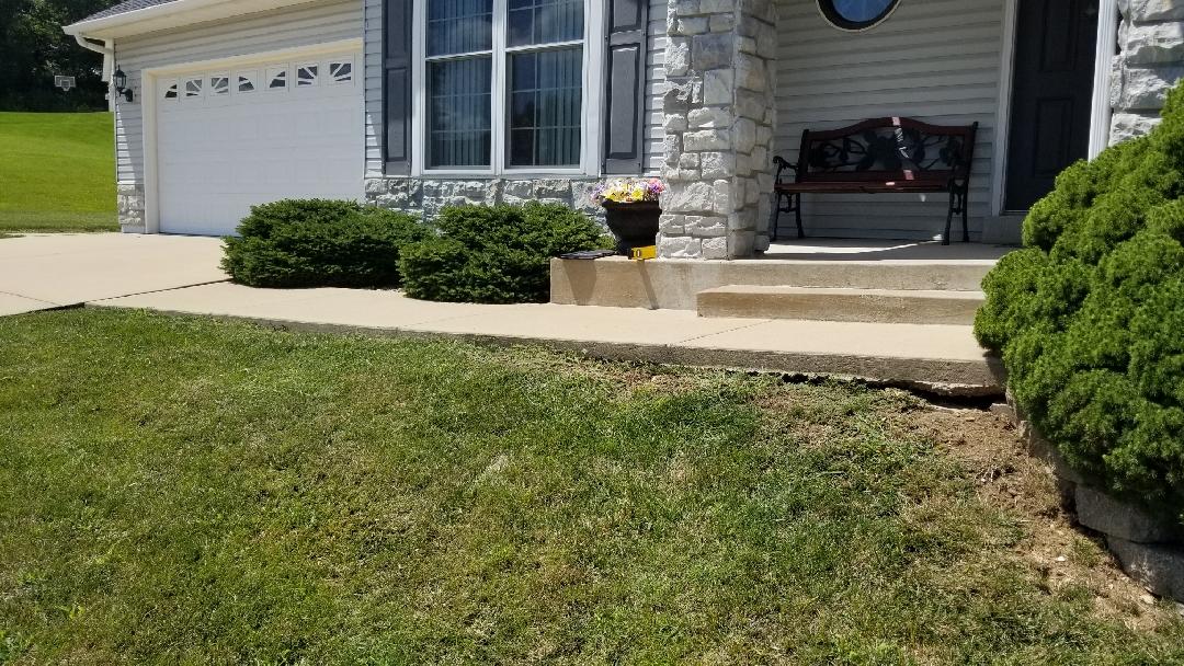 Concrete Lifting and Leveling PolyLEVEL Restores Missouri Walkway Uneven Slabs