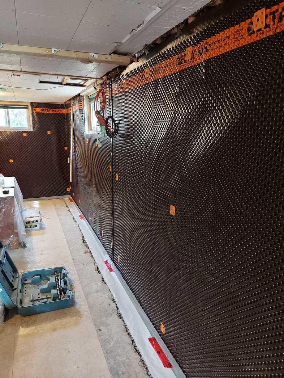 Foundation Repair Carbon Armor Stitches with the waterproofing