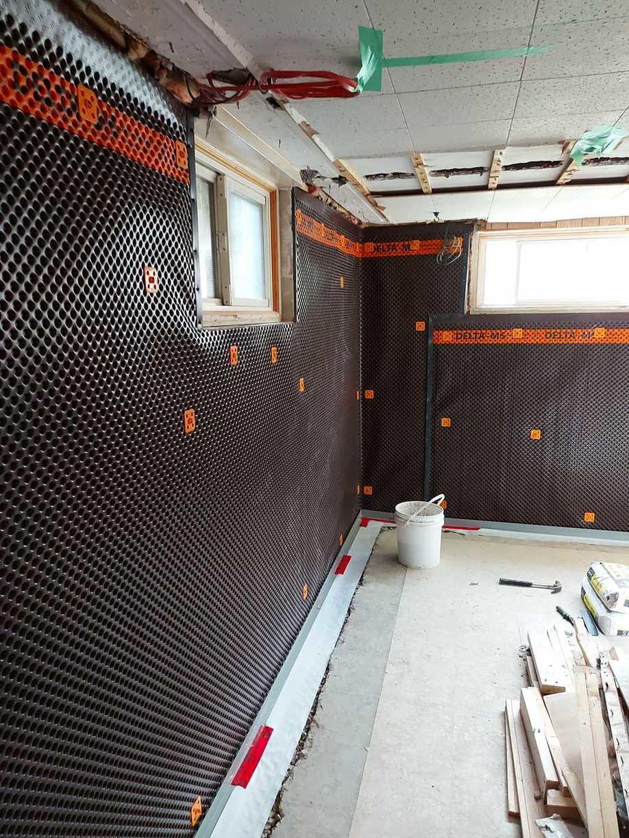 Foundation Repair Carbon Armor Stitches with the waterproofing