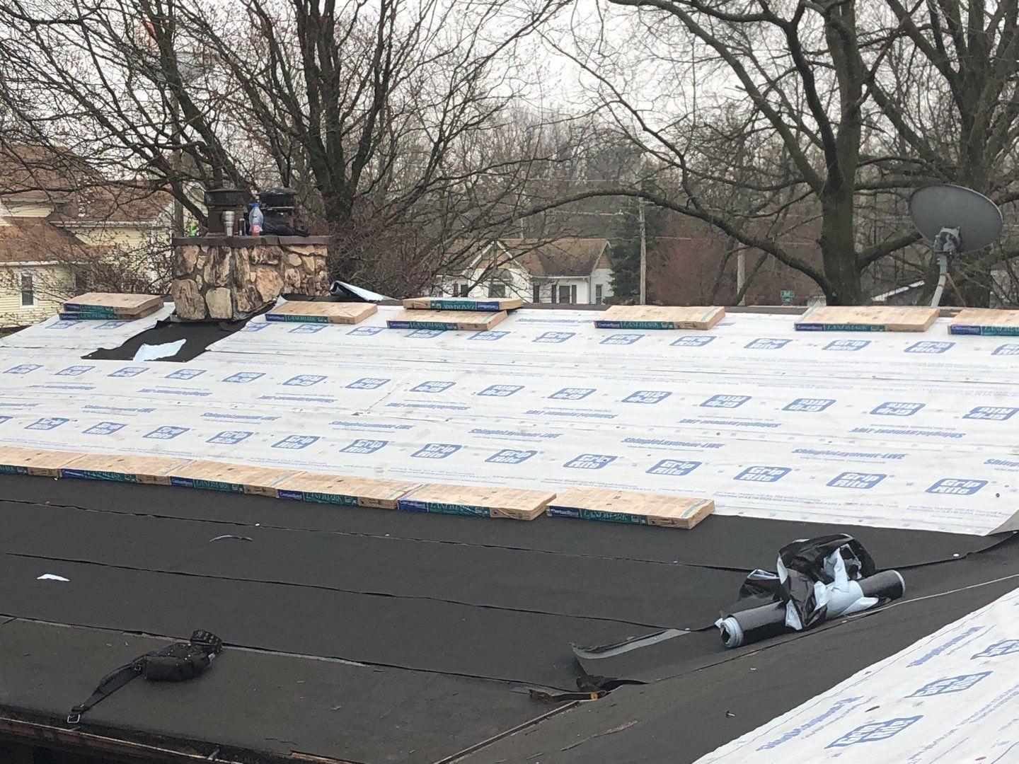 Roof Repair Roof damage from hail Ice/Water Shield